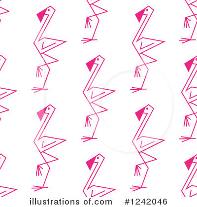 Royalty-Free (RF) Flamingo Clipart Illustration by Vector Tradition SM - Stock Sample #1242046