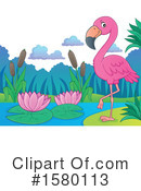 Flamingo Clipart #1580113 by visekart