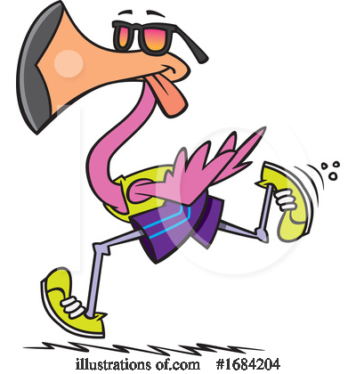 Flamingos Clipart #1684204 by toonaday