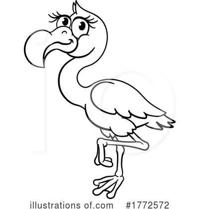 Flamingo Clipart #1772572 by AtStockIllustration