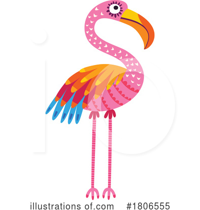 Royalty-Free (RF) Flamingo Clipart Illustration by Vector Tradition SM - Stock Sample #1806555