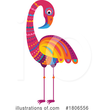 Royalty-Free (RF) Flamingo Clipart Illustration by Vector Tradition SM - Stock Sample #1806556
