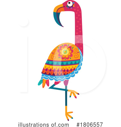Flamingo Clipart #1806557 by Vector Tradition SM