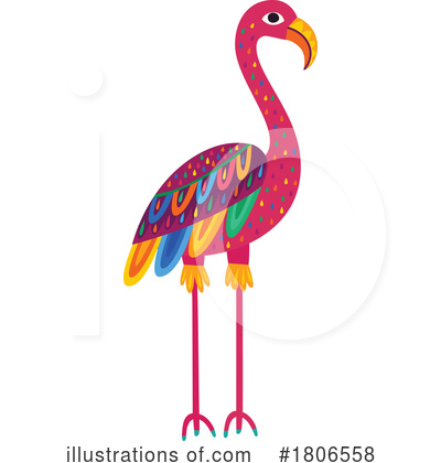 Royalty-Free (RF) Flamingo Clipart Illustration by Vector Tradition SM - Stock Sample #1806558