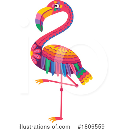 Royalty-Free (RF) Flamingo Clipart Illustration by Vector Tradition SM - Stock Sample #1806559