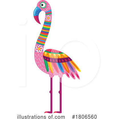 Flamingo Clipart #1806560 by Vector Tradition SM