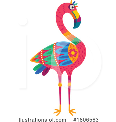 Flamingo Clipart #1806563 by Vector Tradition SM