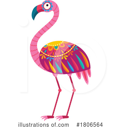 Flamingo Clipart #1806564 by Vector Tradition SM