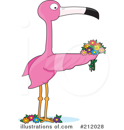 Royalty-Free (RF) Flamingo Clipart Illustration by Maria Bell - Stock Sample #212028