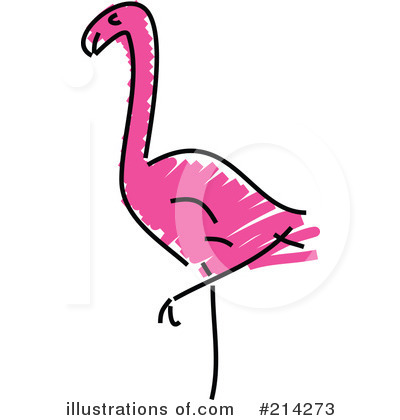Royalty-Free (RF) Flamingo Clipart Illustration by Prawny - Stock Sample #214273