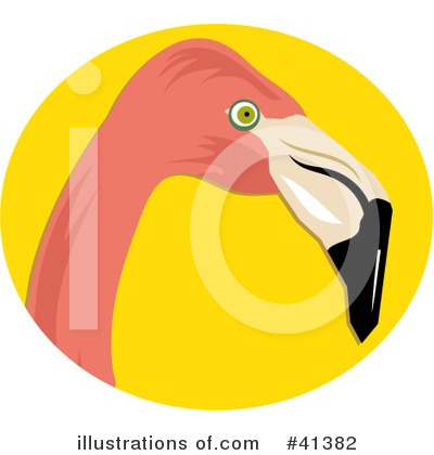 Royalty-Free (RF) Flamingo Clipart Illustration by Prawny - Stock Sample #41382