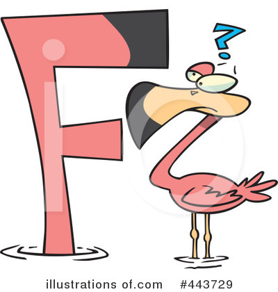 Flamingos Clipart #443729 by toonaday
