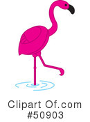 Flamingo Clipart #50903 by Cherie Reve