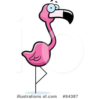 Flamingo Clipart #94387 by Cory Thoman
