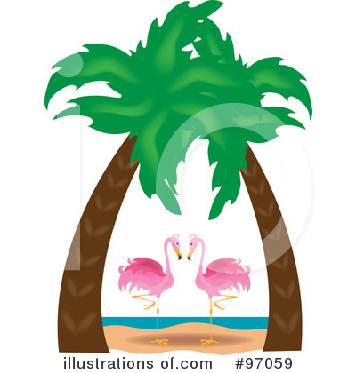 Royalty-Free (RF) Flamingo Clipart Illustration by Pams Clipart - Stock Sample #97059