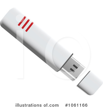 Royalty-Free (RF) Flash Drive Clipart Illustration by Vector Tradition SM - Stock Sample #1061166