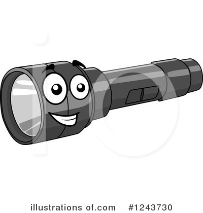 Royalty-Free (RF) Flashlight Clipart Illustration by Vector Tradition SM - Stock Sample #1243730