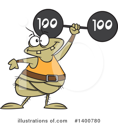 Weight Lifting Clipart #1400780 by toonaday