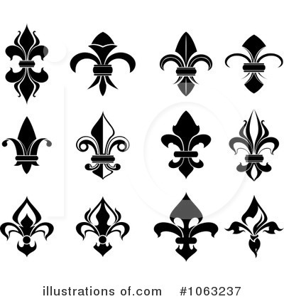 Royalty-Free (RF) Fleur De Lis Clipart Illustration by Vector Tradition SM - Stock Sample #1063237