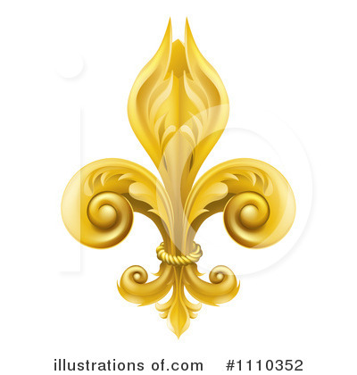 Fleur De Lis Clipart #1110352 by AtStockIllustration