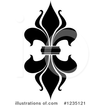 Royalty-Free (RF) Fleur De Lis Clipart Illustration by Vector Tradition SM - Stock Sample #1235121