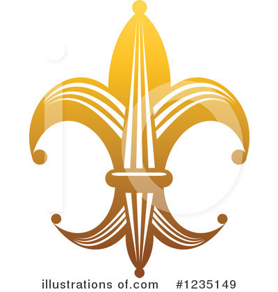 Royalty-Free (RF) Fleur De Lis Clipart Illustration by Vector Tradition SM - Stock Sample #1235149