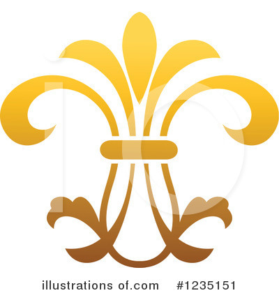 Royalty-Free (RF) Fleur De Lis Clipart Illustration by Vector Tradition SM - Stock Sample #1235151