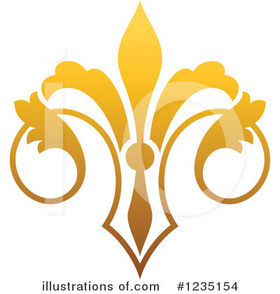 Royalty-Free (RF) Fleur De Lis Clipart Illustration by Vector Tradition SM - Stock Sample #1235154
