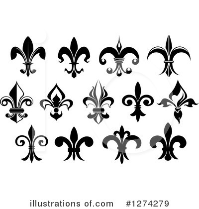 Royalty-Free (RF) Fleur De Lis Clipart Illustration by Vector Tradition SM - Stock Sample #1274279