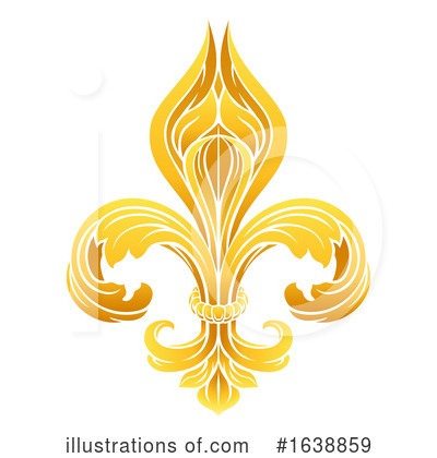Royalty-Free (RF) Fleur De Lis Clipart Illustration by AtStockIllustration - Stock Sample #1638859
