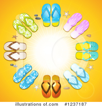 Flip Flops Clipart #1237187 by elaineitalia