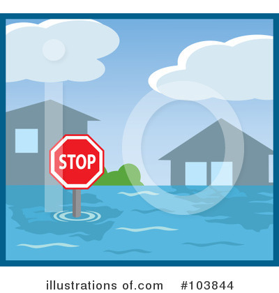 Royalty-Free (RF) Flood Clipart Illustration by Rosie Piter - Stock Sample #103844