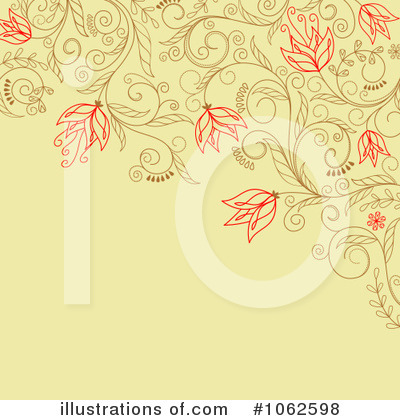 Royalty-Free (RF) Floral Background Clipart Illustration by Vector Tradition SM - Stock Sample #1062598