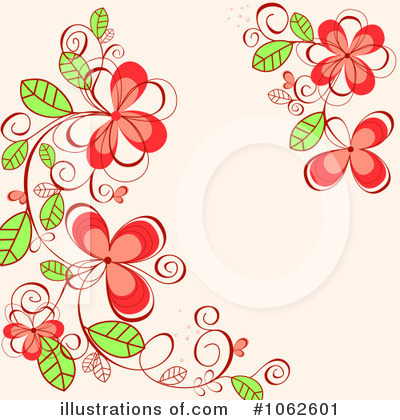Royalty-Free (RF) Floral Background Clipart Illustration by Vector Tradition SM - Stock Sample #1062601