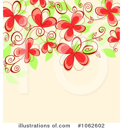 Royalty-Free (RF) Floral Background Clipart Illustration by Vector Tradition SM - Stock Sample #1062602