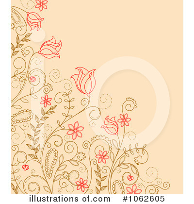 Royalty-Free (RF) Floral Background Clipart Illustration by Vector Tradition SM - Stock Sample #1062605