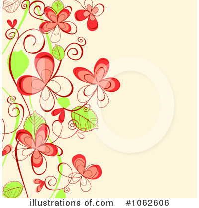 Royalty-Free (RF) Floral Background Clipart Illustration by Vector Tradition SM - Stock Sample #1062606