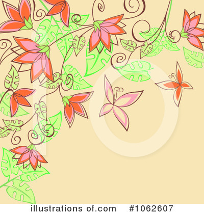 Royalty-Free (RF) Floral Background Clipart Illustration by Vector Tradition SM - Stock Sample #1062607