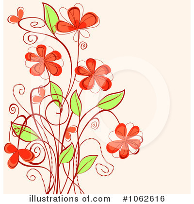 Royalty-Free (RF) Floral Background Clipart Illustration by Vector Tradition SM - Stock Sample #1062616