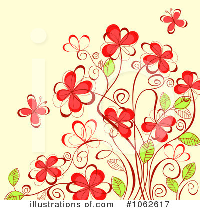 Royalty-Free (RF) Floral Background Clipart Illustration by Vector Tradition SM - Stock Sample #1062617