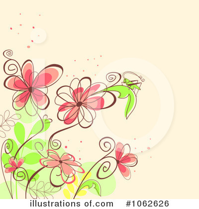Royalty-Free (RF) Floral Background Clipart Illustration by Vector Tradition SM - Stock Sample #1062626