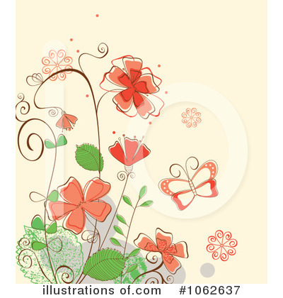 Royalty-Free (RF) Floral Background Clipart Illustration by Vector Tradition SM - Stock Sample #1062637