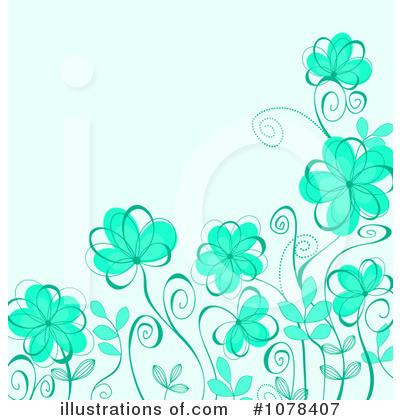 Royalty-Free (RF) Floral Background Clipart Illustration by Vector Tradition SM - Stock Sample #1078407