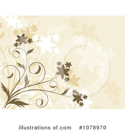 Royalty-Free (RF) Floral Background Clipart Illustration by KJ Pargeter - Stock Sample #1078970