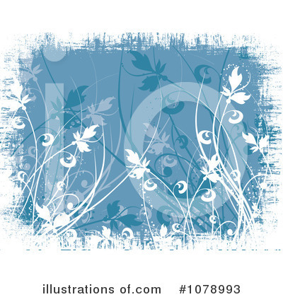 Royalty-Free (RF) Floral Background Clipart Illustration by KJ Pargeter - Stock Sample #1078993