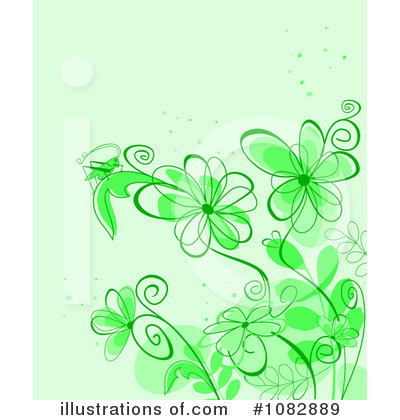 Royalty-Free (RF) Floral Background Clipart Illustration by Vector Tradition SM - Stock Sample #1082889