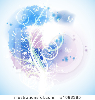 Royalty-Free (RF) Floral Background Clipart Illustration by MilsiArt - Stock Sample #1098385