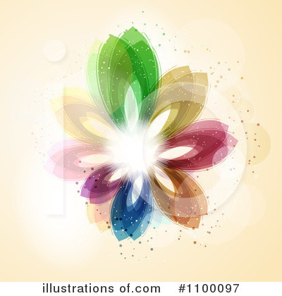 Royalty-Free (RF) Floral Background Clipart Illustration by KJ Pargeter - Stock Sample #1100097