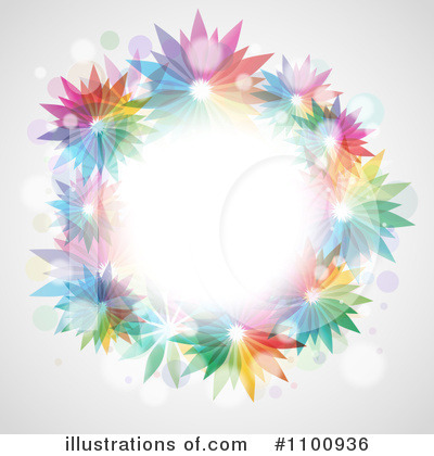 Royalty-Free (RF) Floral Background Clipart Illustration by KJ Pargeter - Stock Sample #1100936