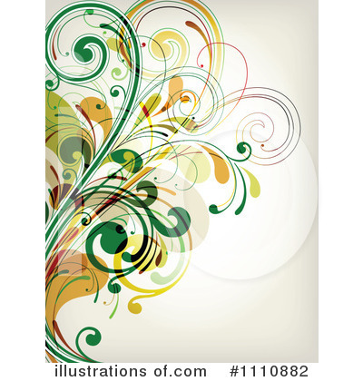 Royalty-Free (RF) Floral Background Clipart Illustration by OnFocusMedia - Stock Sample #1110882